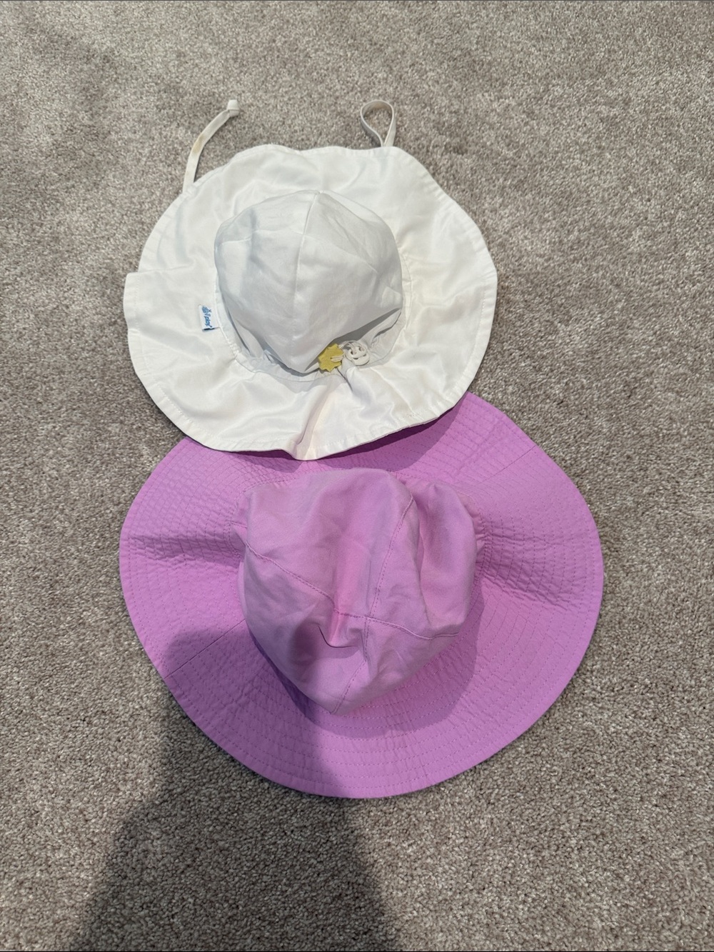 White and Lavender Kids Sun Hat Pack